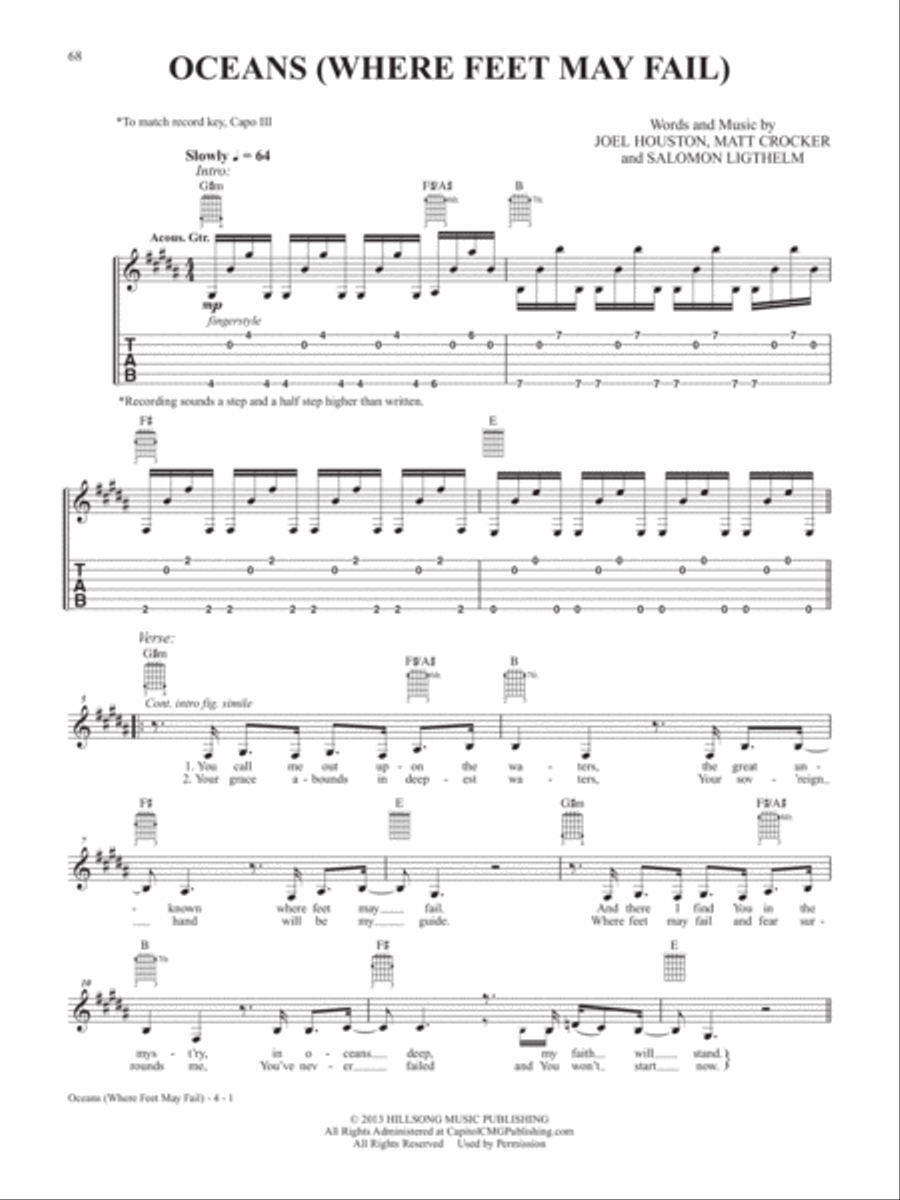 2015 Modern Christian Hits -- The Acoustic Covers Acoustic Guitar scores gallery preview page 12
