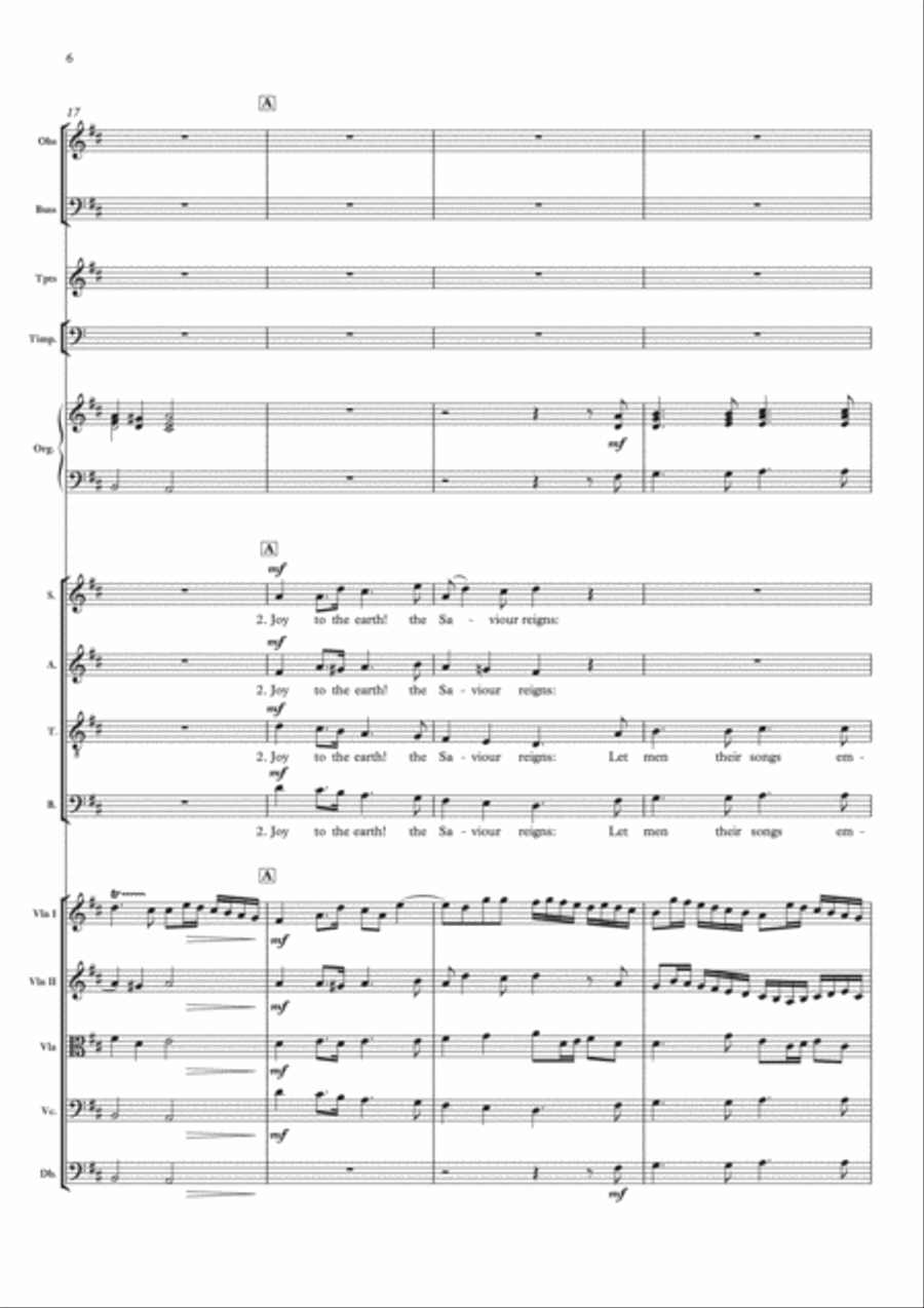 Joy to the world! 4-Part scores gallery preview page 6