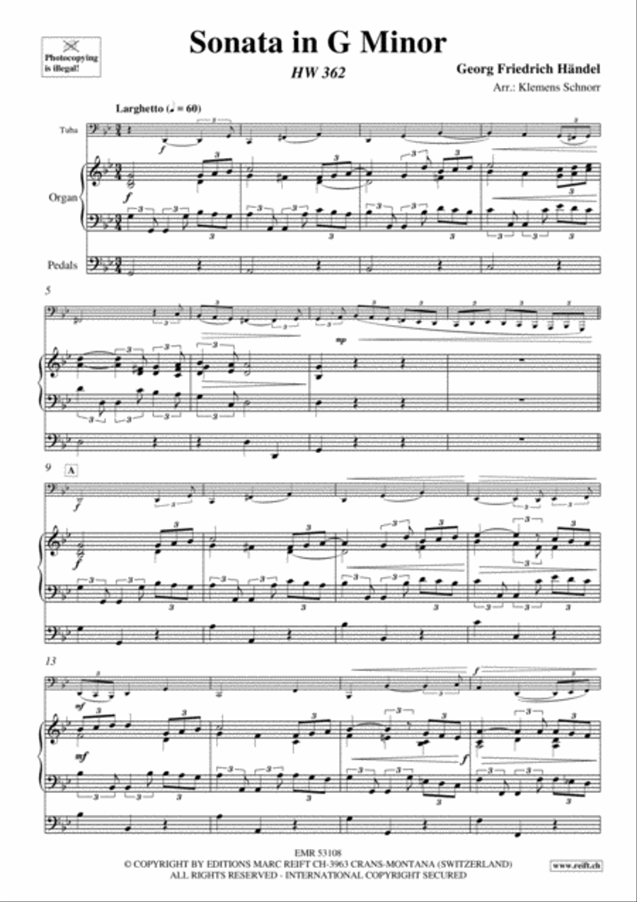 Sonata in G Minor Sonata in G Minor Tuba scores gallery preview page 4