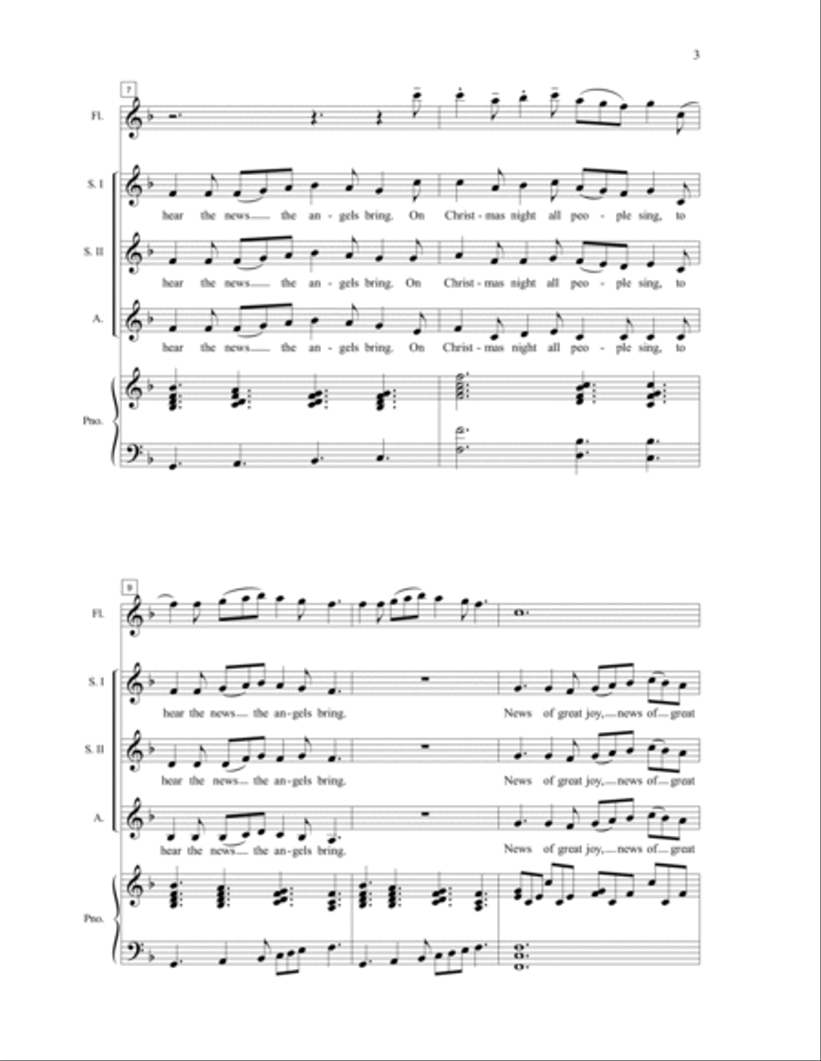 The Sussex Carol SSA scores gallery preview page 6