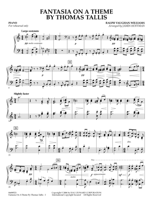 Fantasia on a Theme by Thomas Tallis - Piano