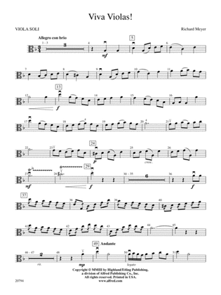 Viva Violas!: 3rd Violin (Viola [TC])