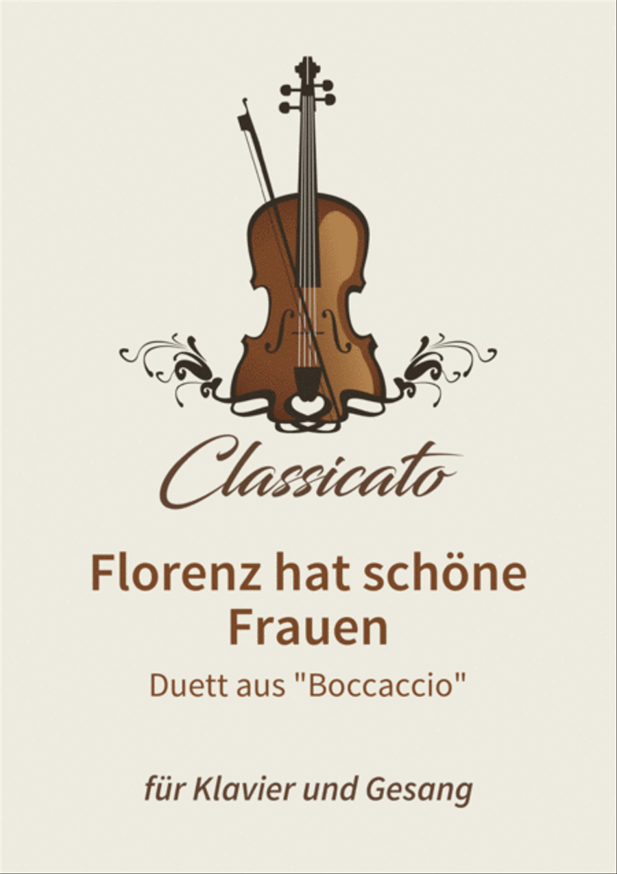 Florenz hat schone Frauen Piano, Vocal, Guitar scores gallery preview page 1