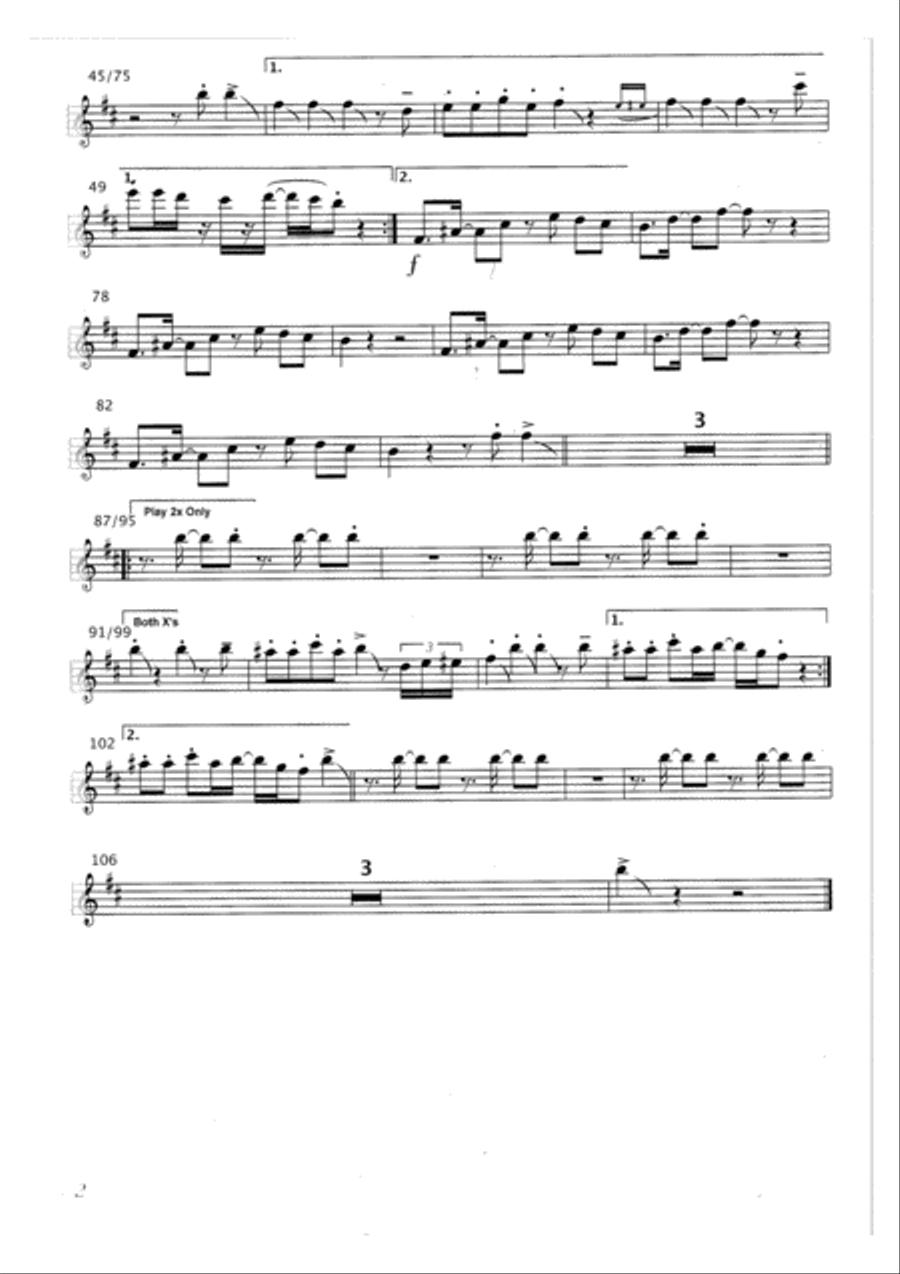 The Cup Of Life Saxophone scores gallery preview page 2