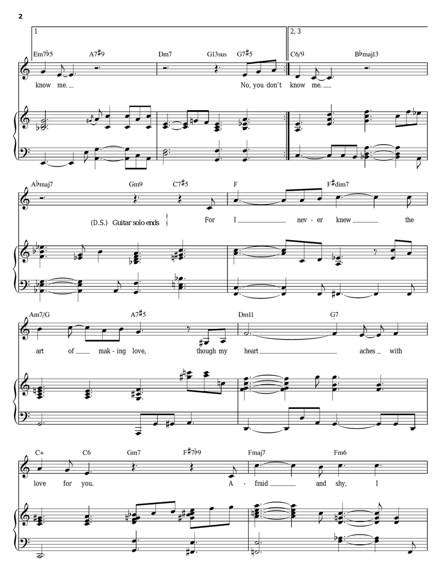You Don't Know Me Piano, Vocal scores gallery preview page 2