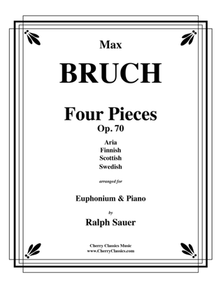 Book cover for Four Pieces, Op. 70 for Euphonium and Piano