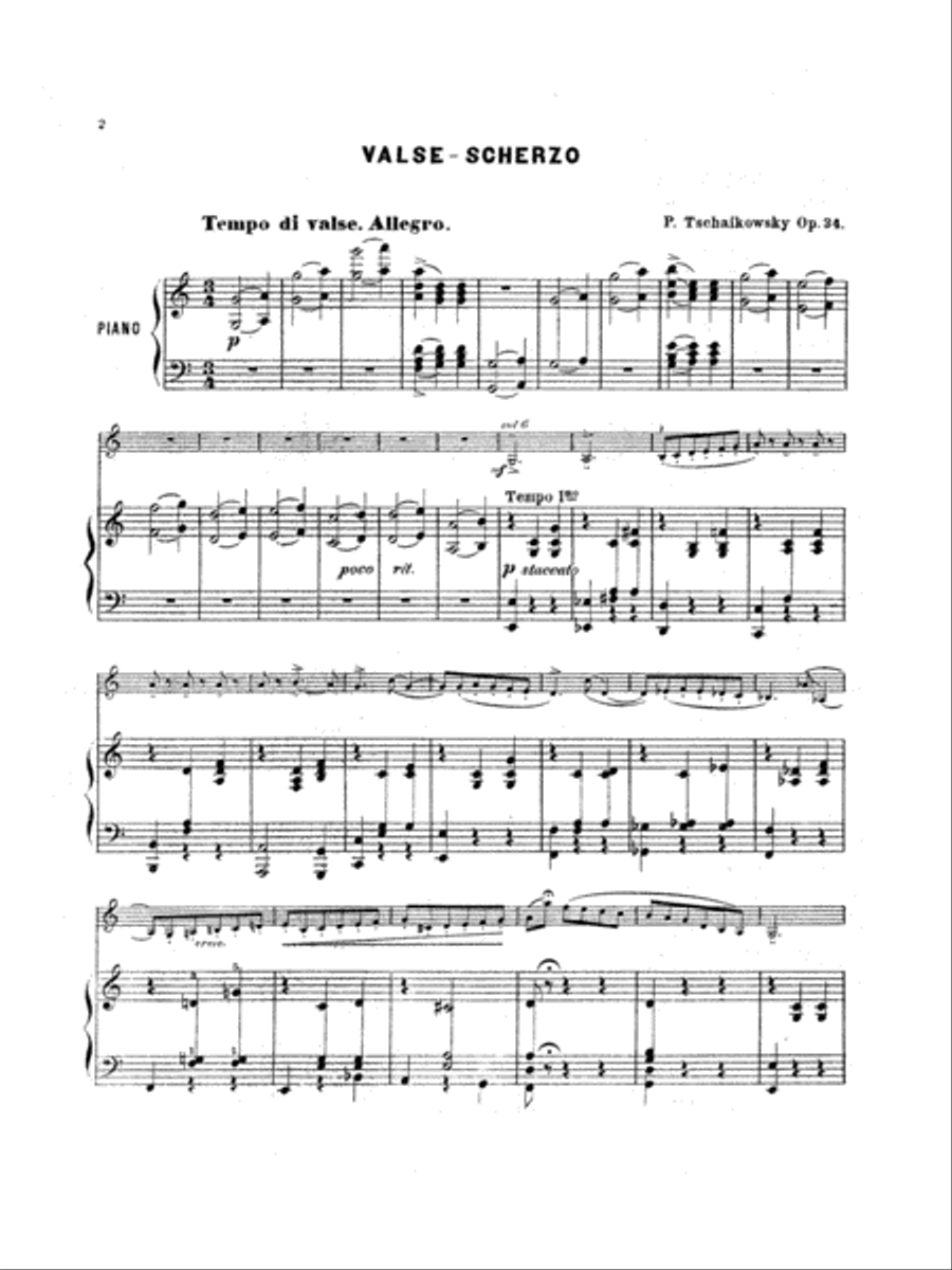 Valse Scherzo, Op. 34 (Urtext)