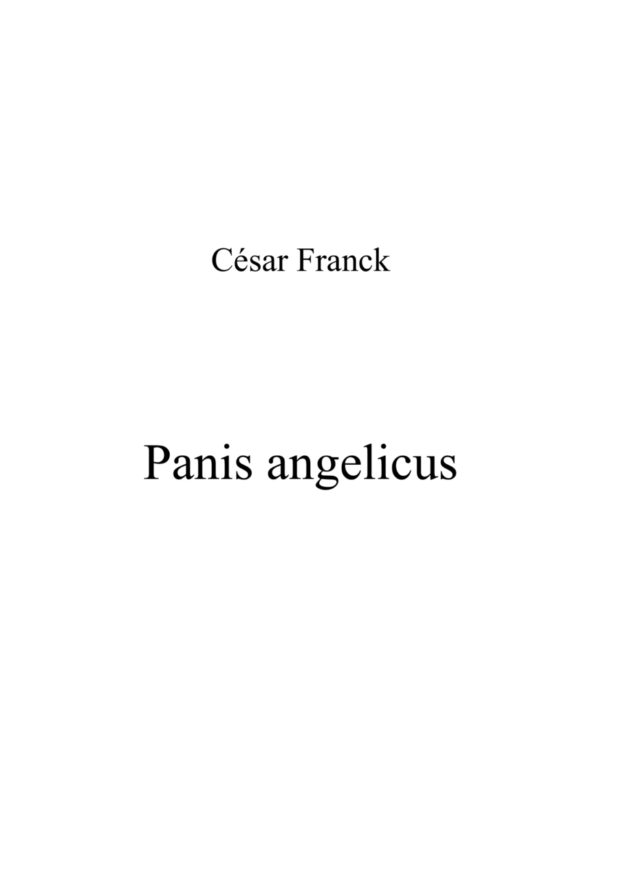 César Franck - Panis angelicus - Eb major key Organ Solo scores gallery preview page 1