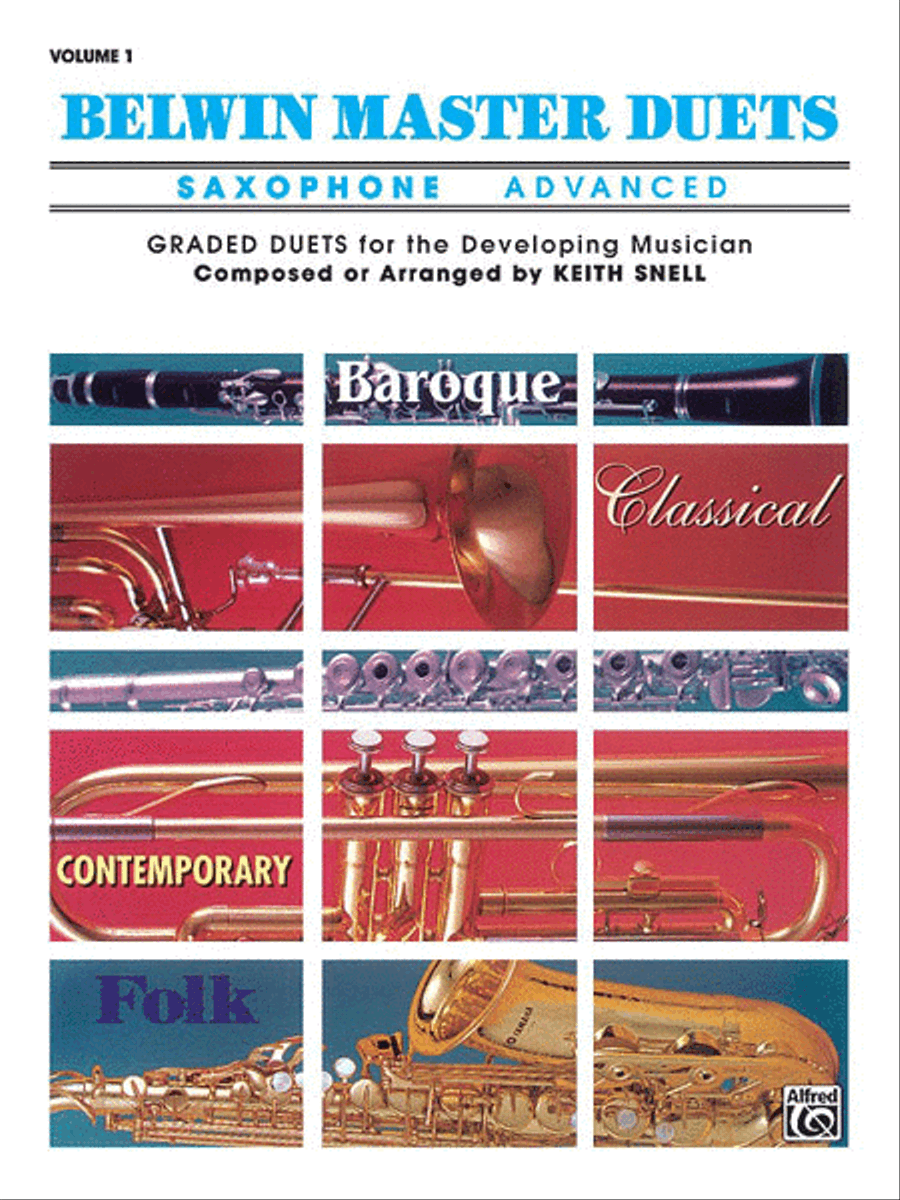 Belwin Master Duets (Saxophone), Volume 1 Woodwind Duet scores gallery preview page 1
