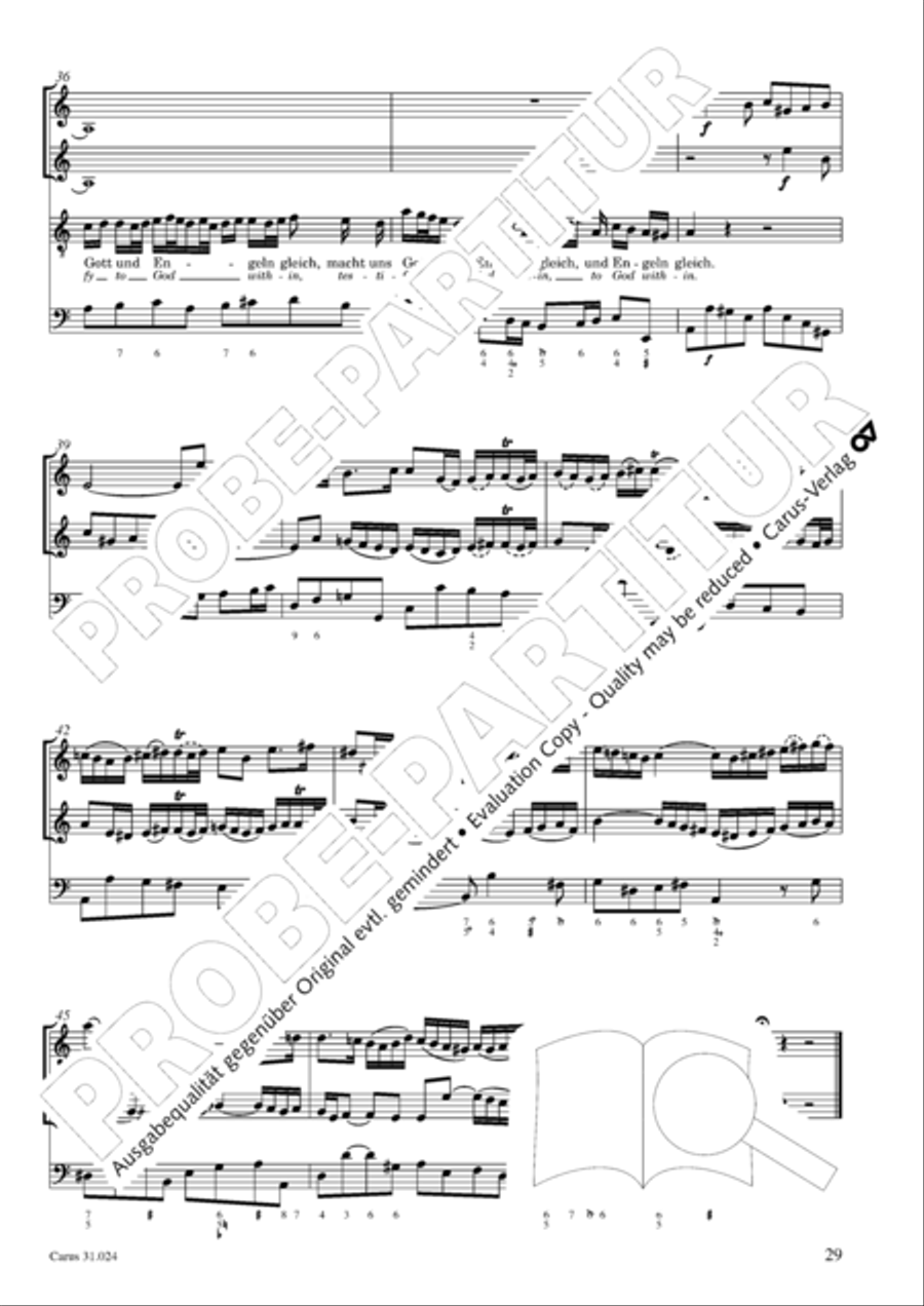 A conscience pure (Ein ungefarbt Gemute) 4-Part scores gallery preview page 30