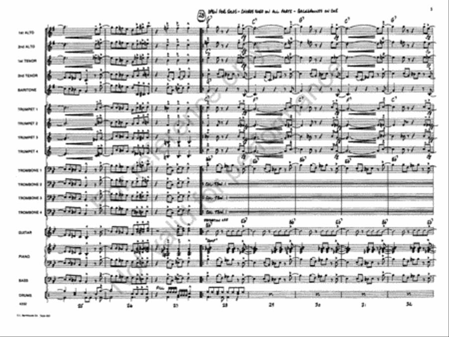 Christmas and Holiday Jazz Saver Pack Jazz Ensemble scores gallery preview page 26