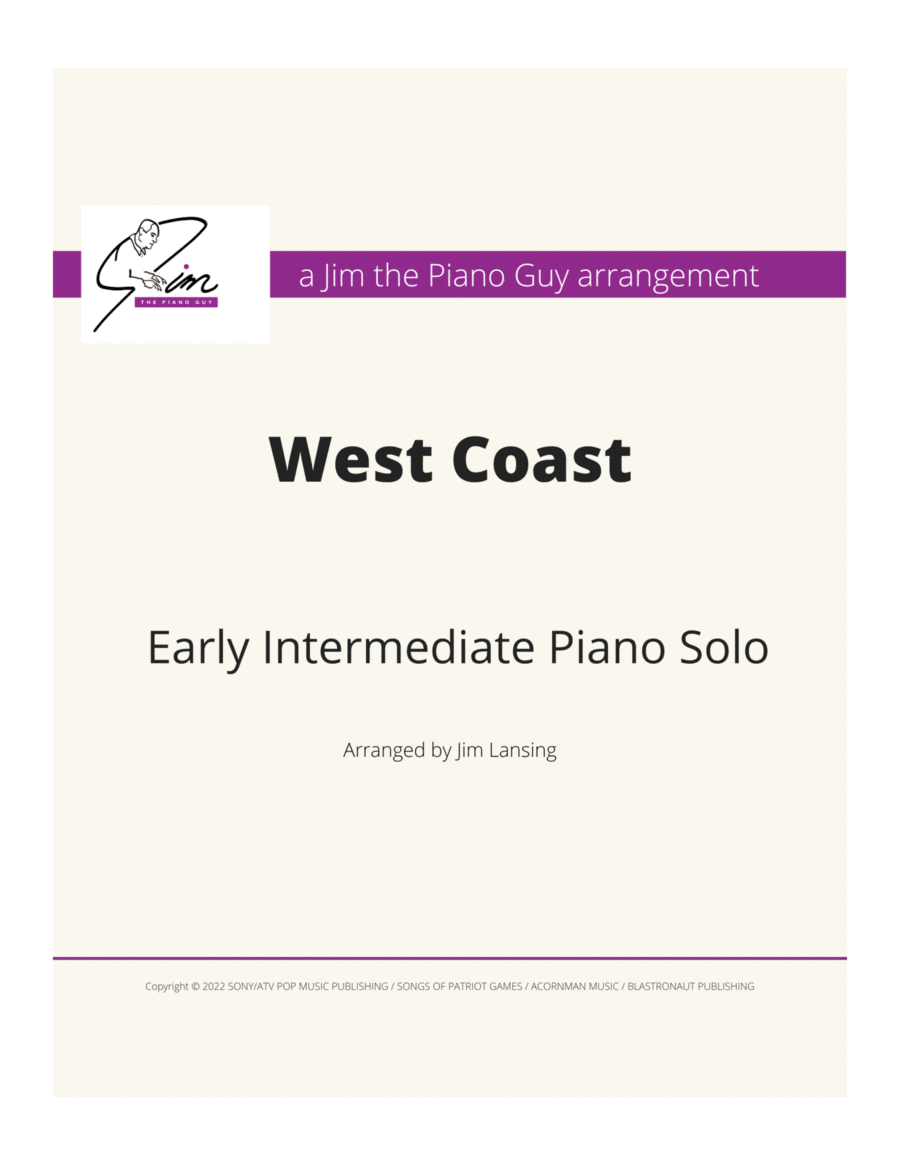 West Coast Piano Method scores gallery preview page 1