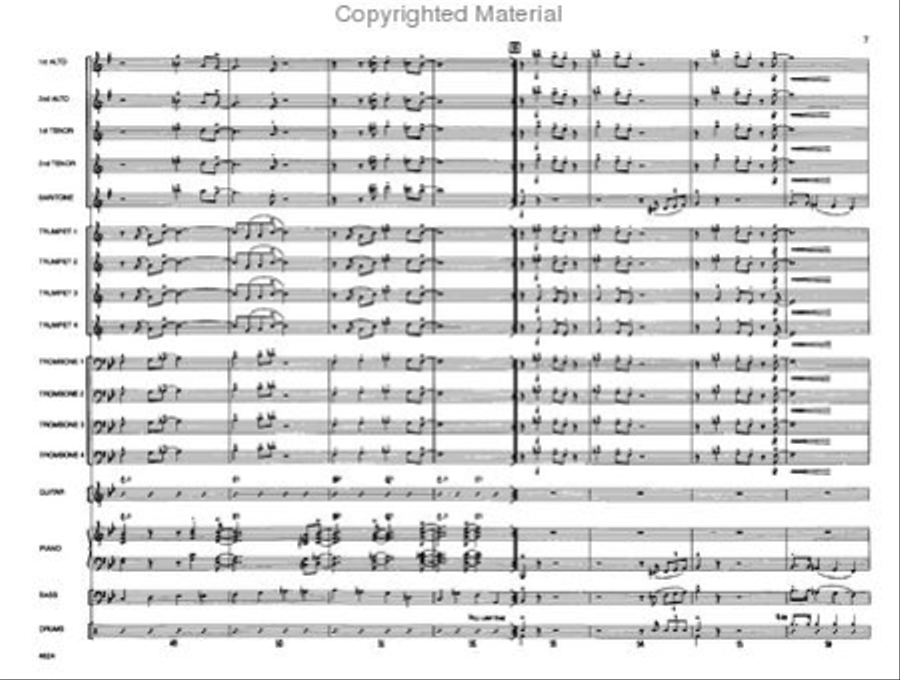 Vamoose Your Caboose Jazz Ensemble scores gallery preview page 8