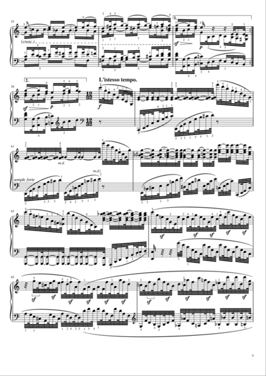 Beethoven - Piano Sonata No.32 Op.111 - II. Arietta - Original With Fingered For Piano Solo Piano Solo scores gallery preview page 3