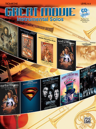 Book cover for Great Movie Instrumental Solos - Trombone (Book & CD)