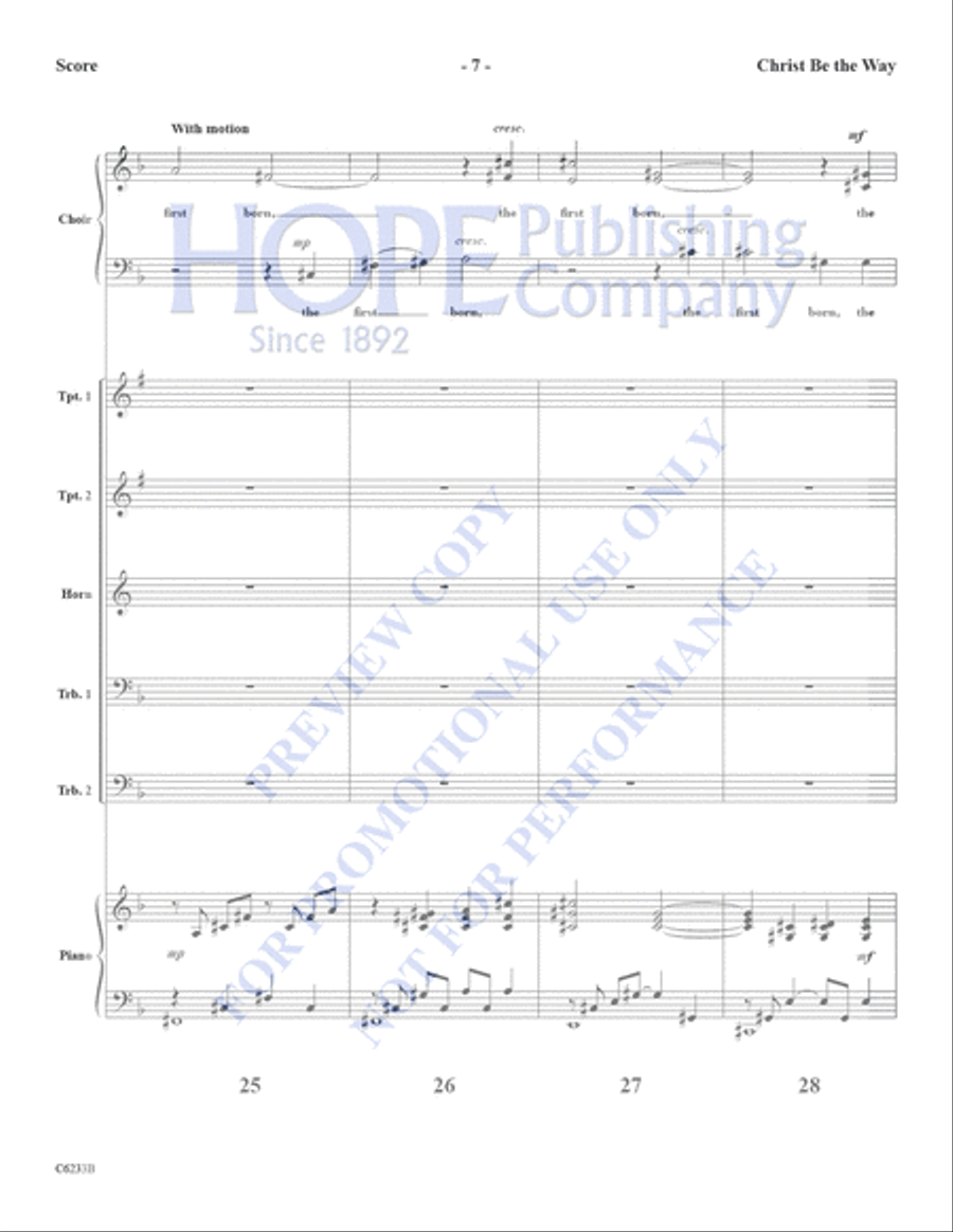 Christ Be the Way Christ Be the Way Choir scores gallery preview page 8
