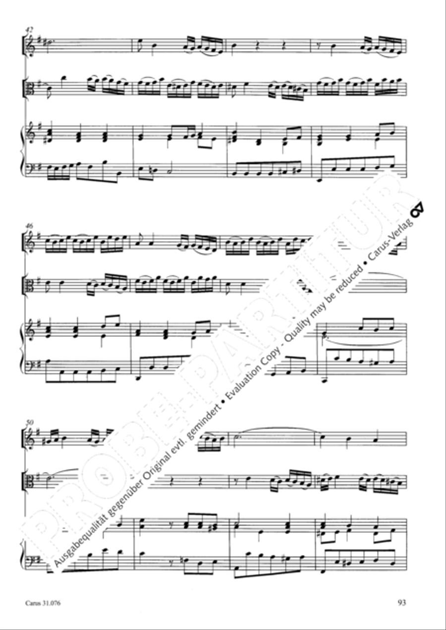 The heavens are telling the Father's glory (Die Himmel erzahlen die Ehre Gottes) 4-Part scores gallery preview page 94