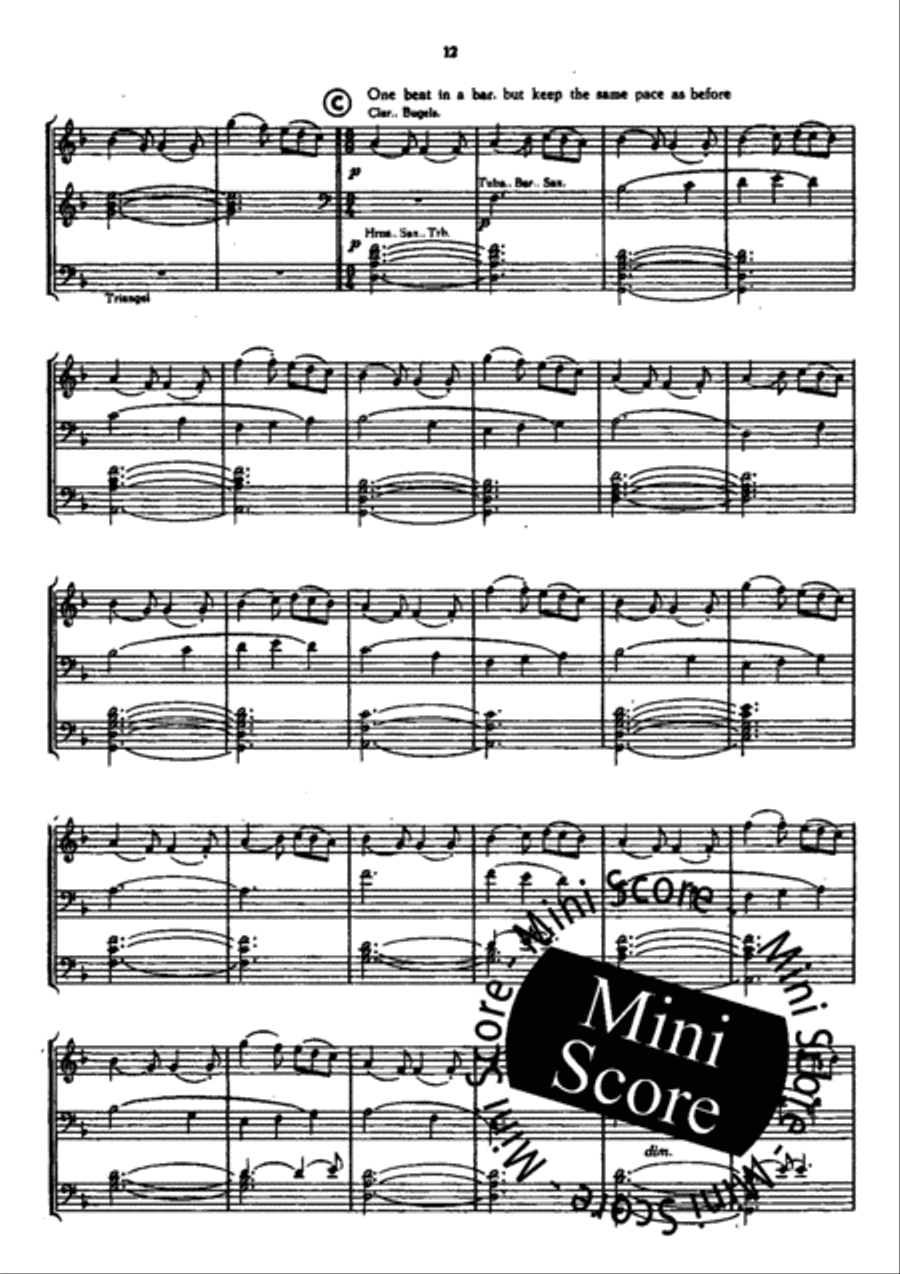 Second Suite Concert Band scores gallery preview page 16