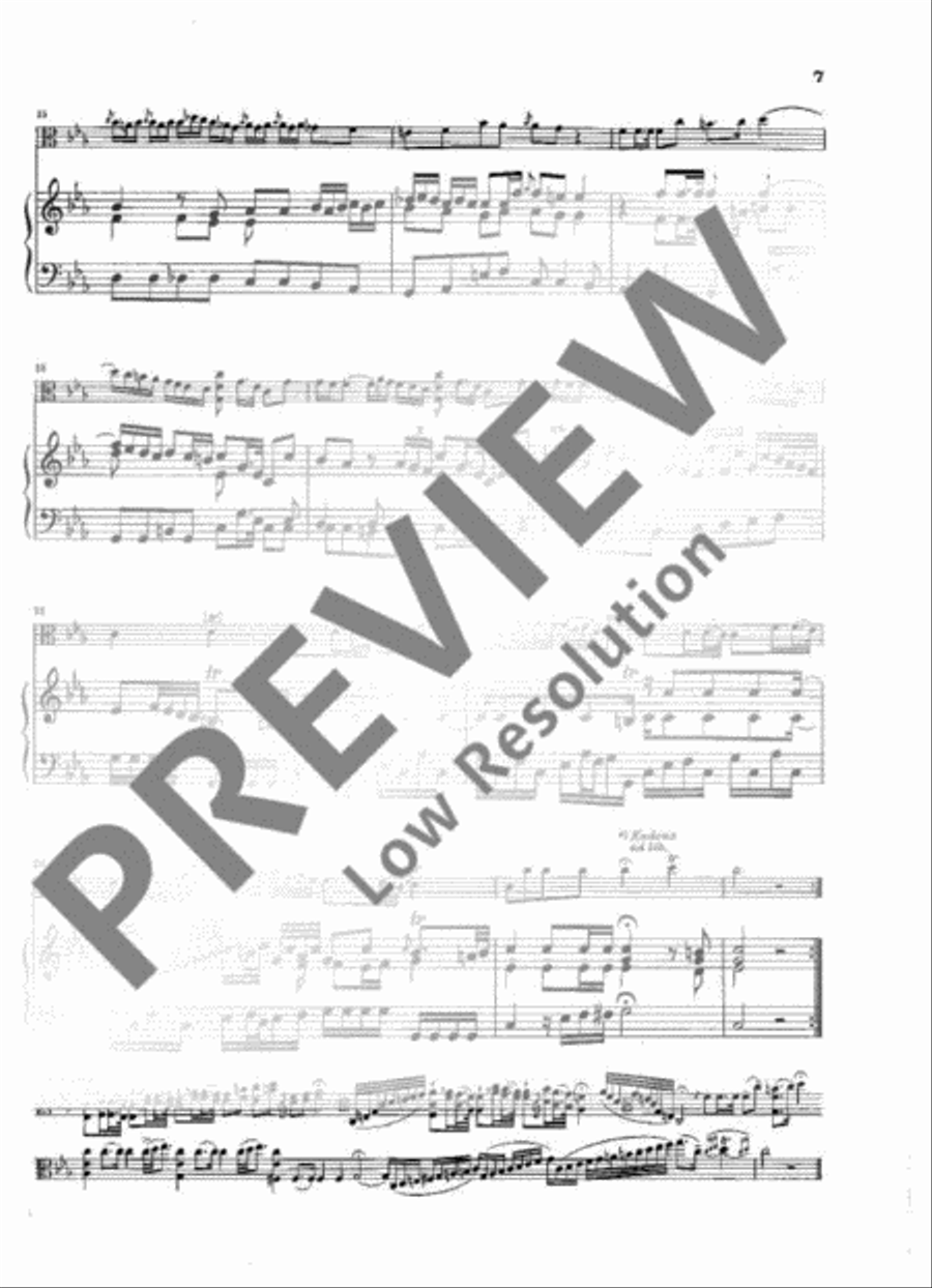 Sonata C Minor Viola scores gallery preview page 8