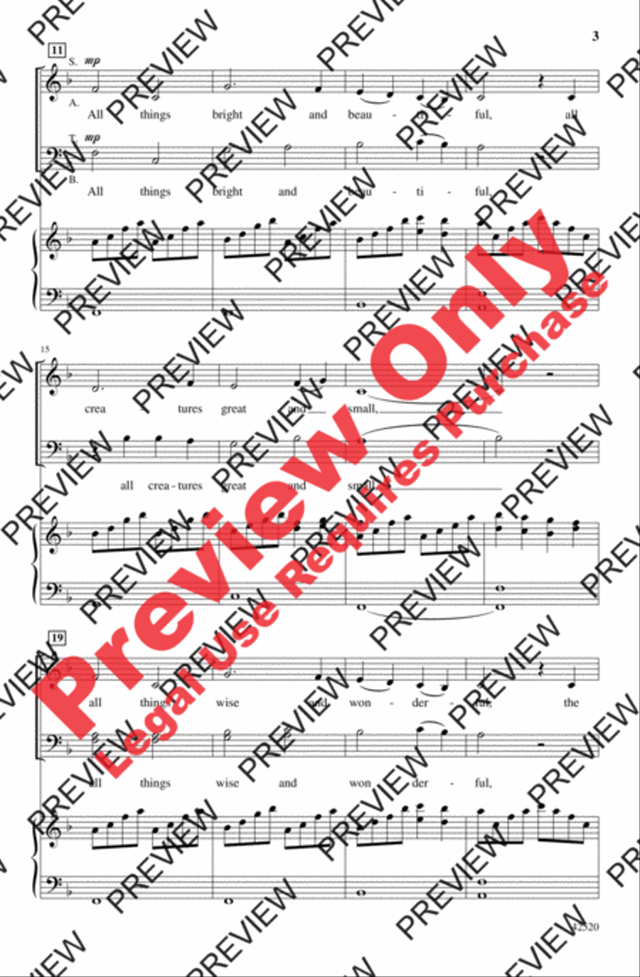The Lord Made Them All The Lord Made Them All 4-Part scores gallery preview page 3