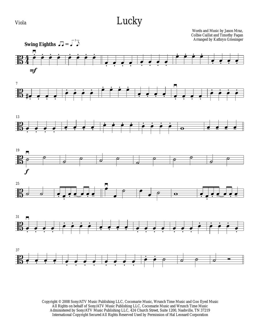 Lucky String Quartet scores gallery preview page 5