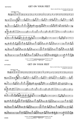 Book cover for Get On Your Feet: 2nd Trombone