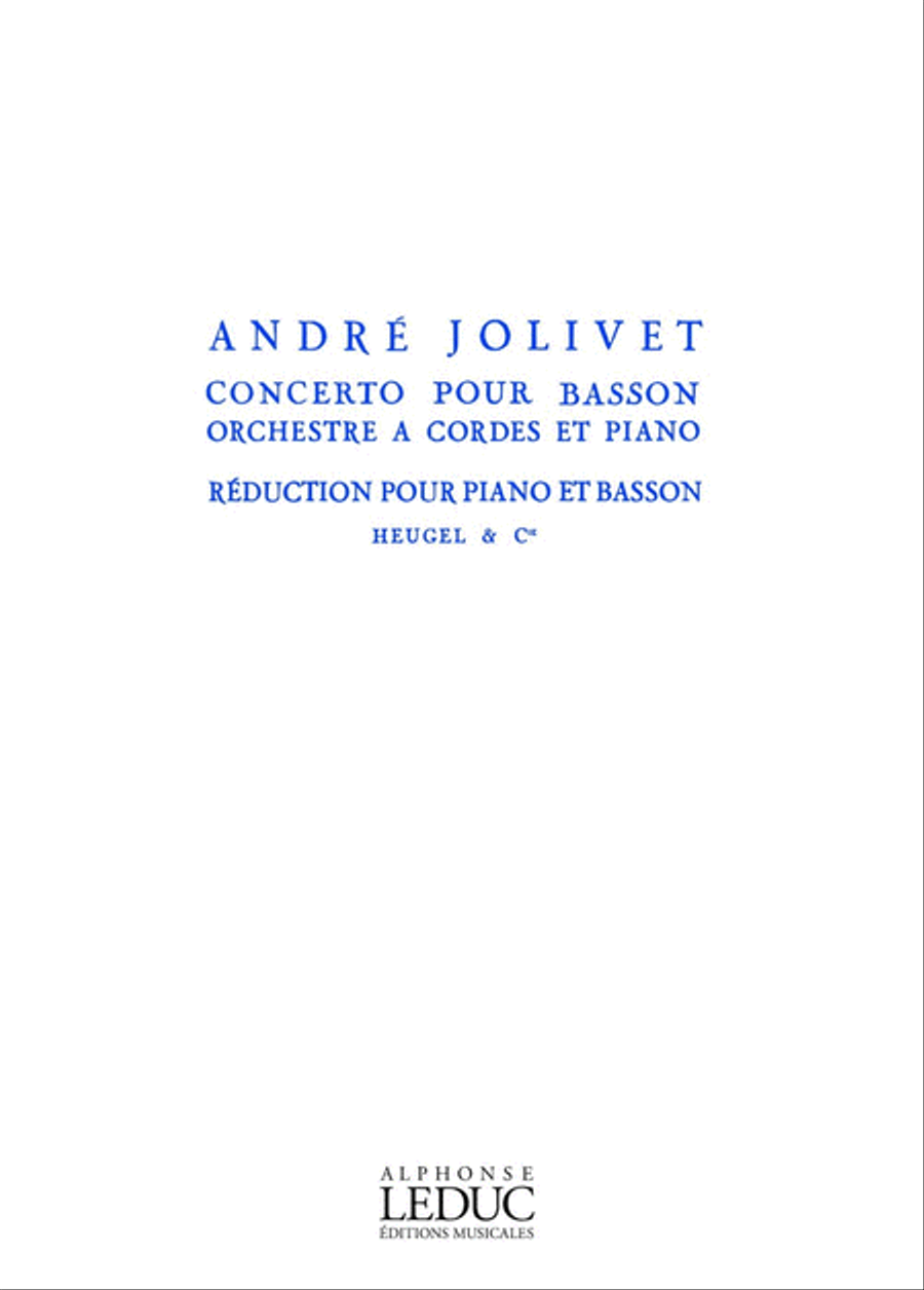 Concerto For Bassoon, String Orchestra And Piano String Orchestra scores gallery preview page 1