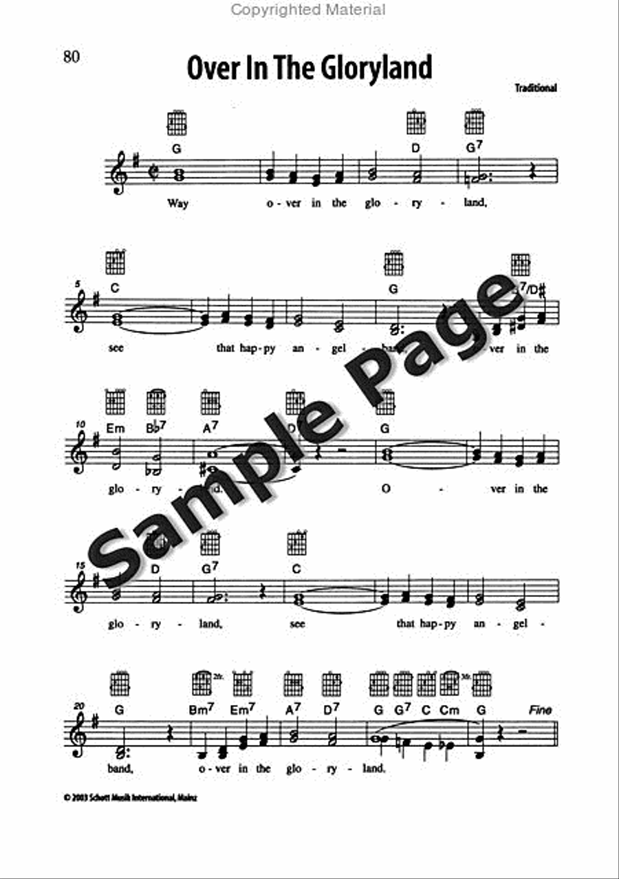 Best of Spirituals & Gospels Acoustic Guitar scores gallery preview page 81