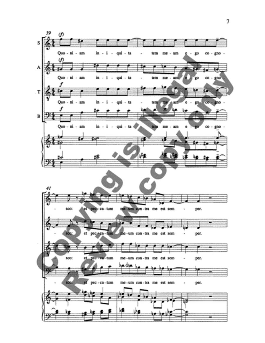 Miserere Mei Deus (Psalm 51) (Choral Score)