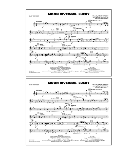 Moon River/Mr. Lucky - 1st Bb Trumpet