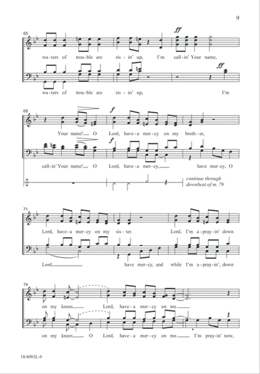 Lord, Have Mercy 4-Part scores gallery preview page 10