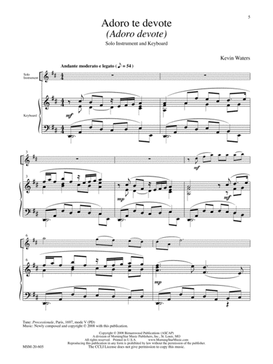 Three Chant-Based Pieces for Solo Instrument and Keyboard image number null
