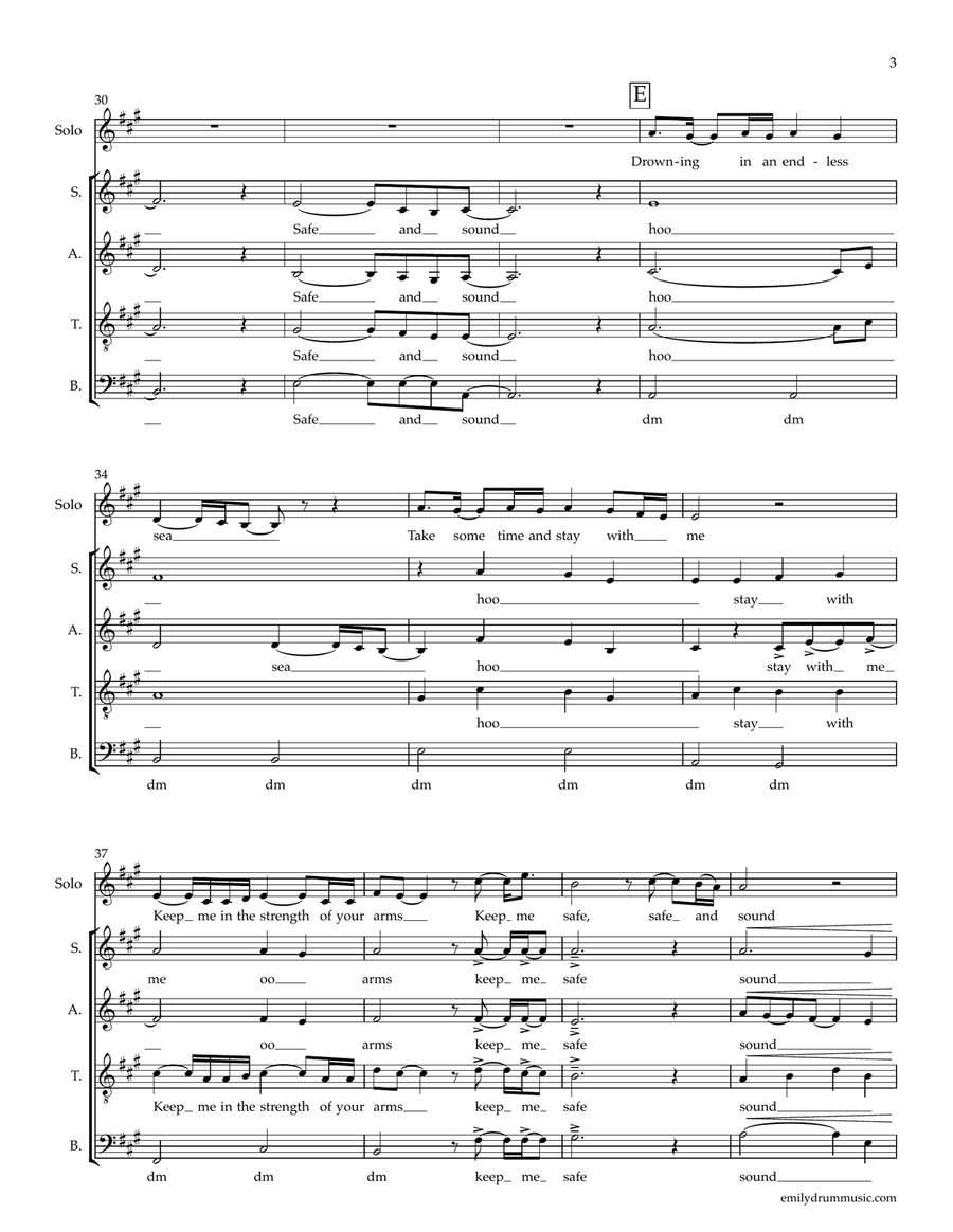 Lift Me Up Lift Me Up 4-Part scores gallery preview page 3