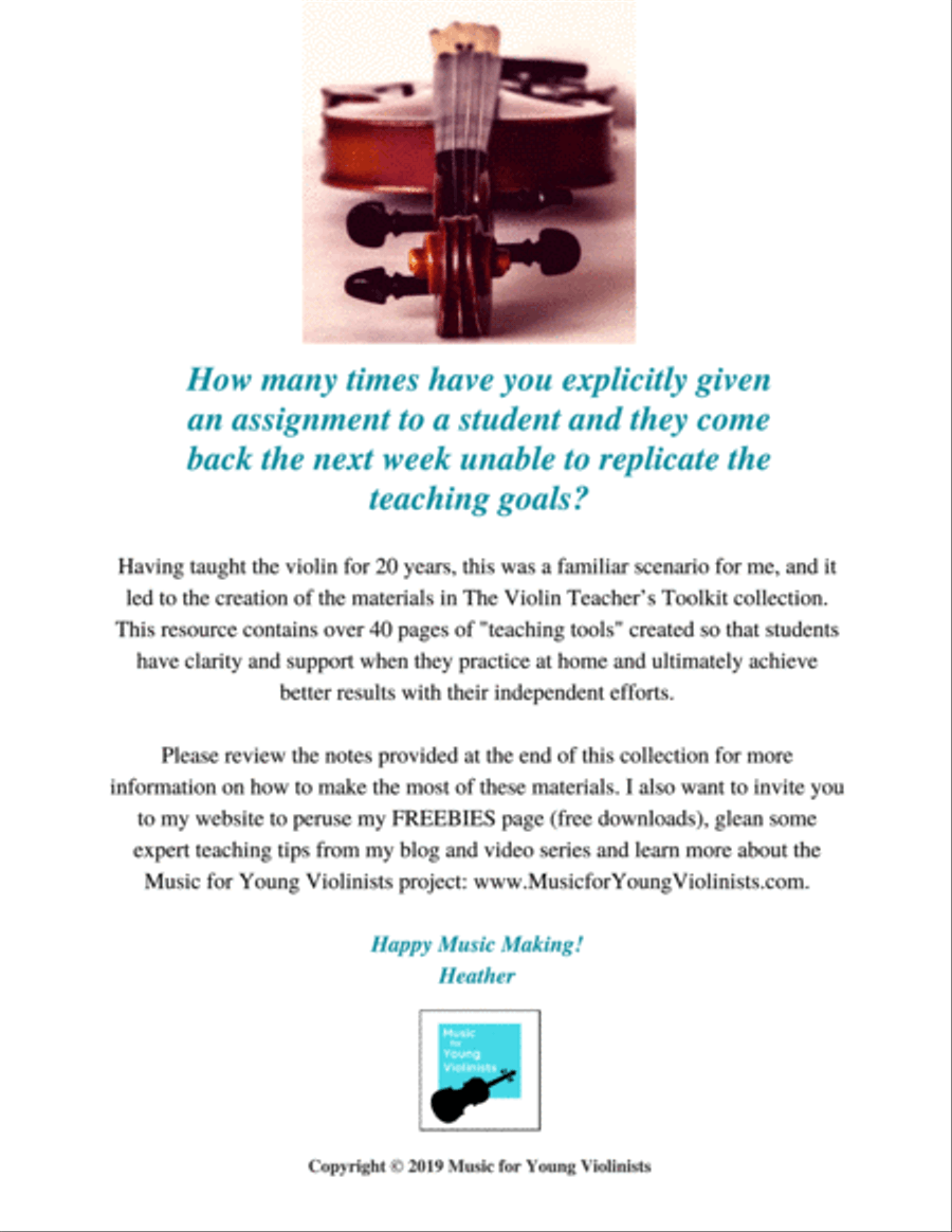 The Violin Teacher's Toolkit Violin Solo scores gallery preview page 2