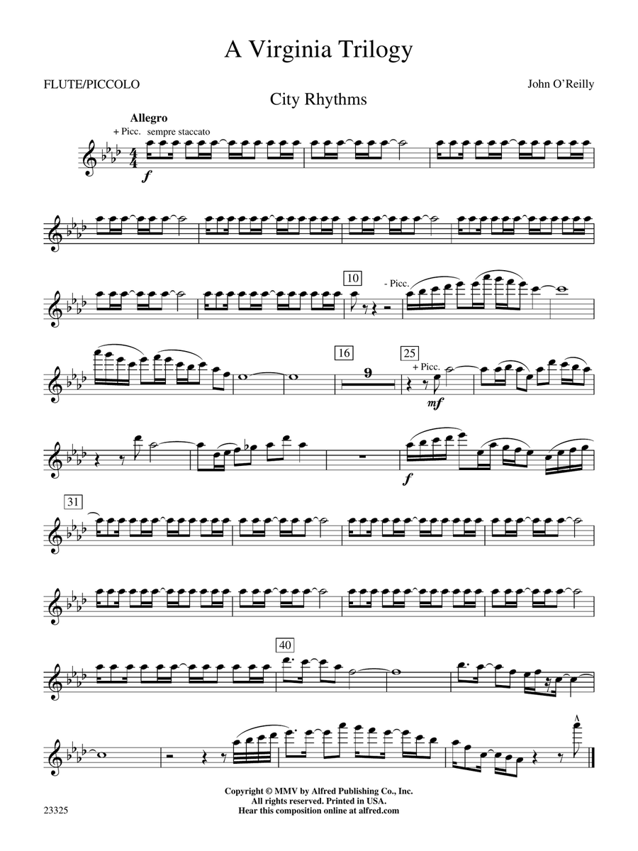A Virginia Trilogy: Flute