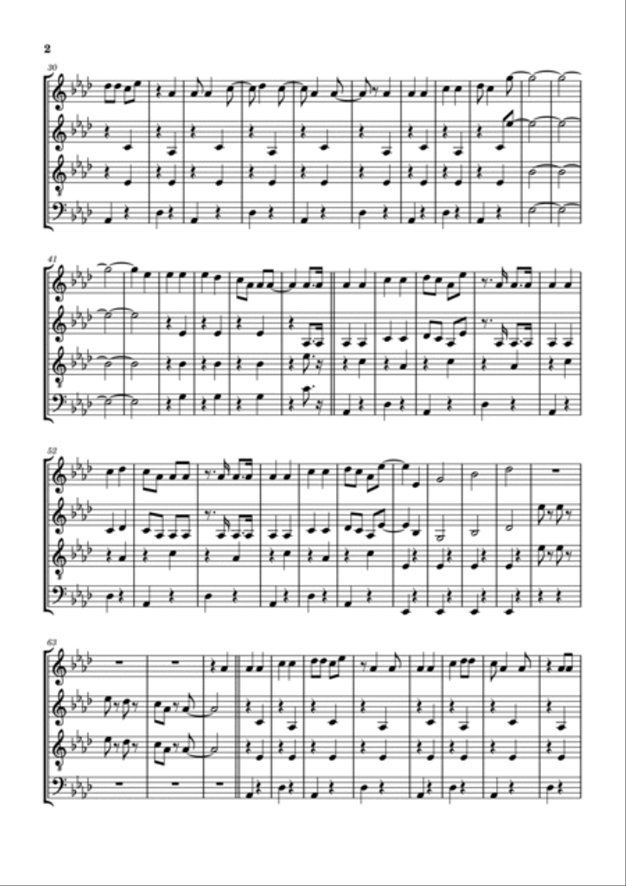 Hot Dog Dance Woodwind Quartet scores gallery preview page 3