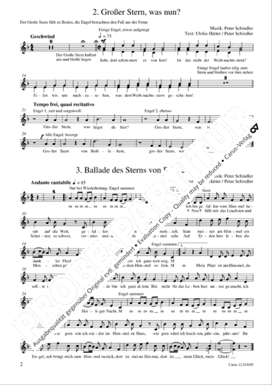 Grosser Stern, was nun? 2-Part scores gallery preview page 3