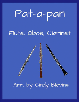 Book cover for Pat-a-pan, for Flute, Oboe and Clarinet