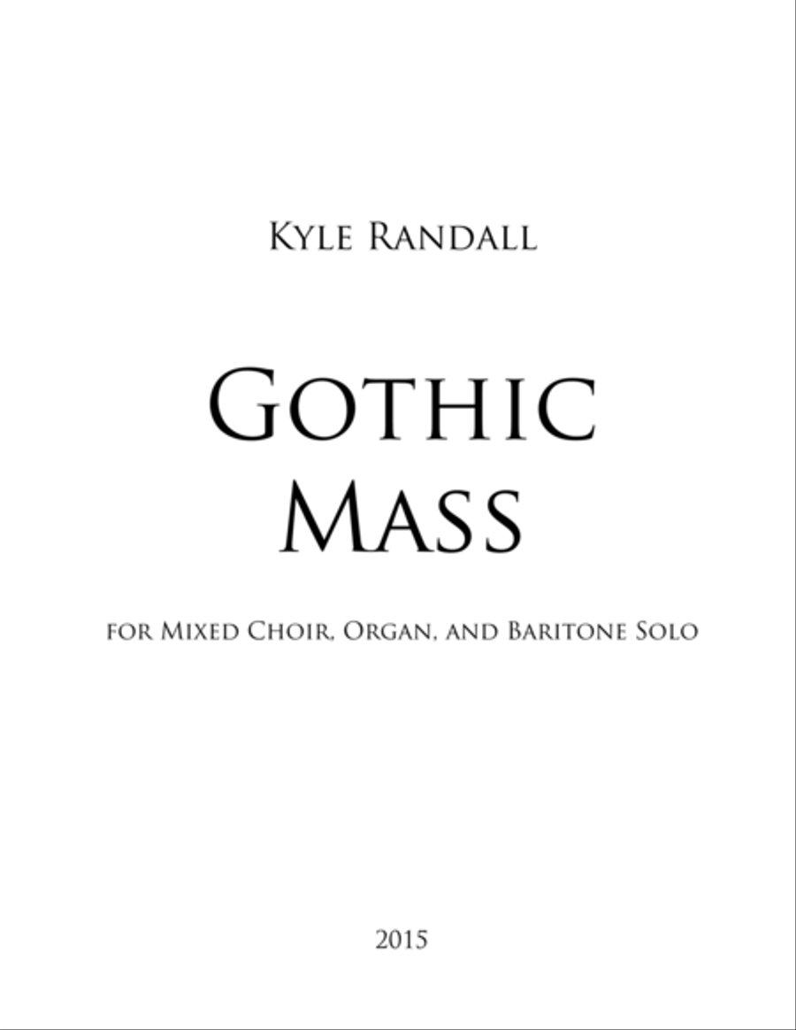 New Gothic Mass 4-Part scores gallery preview page 1