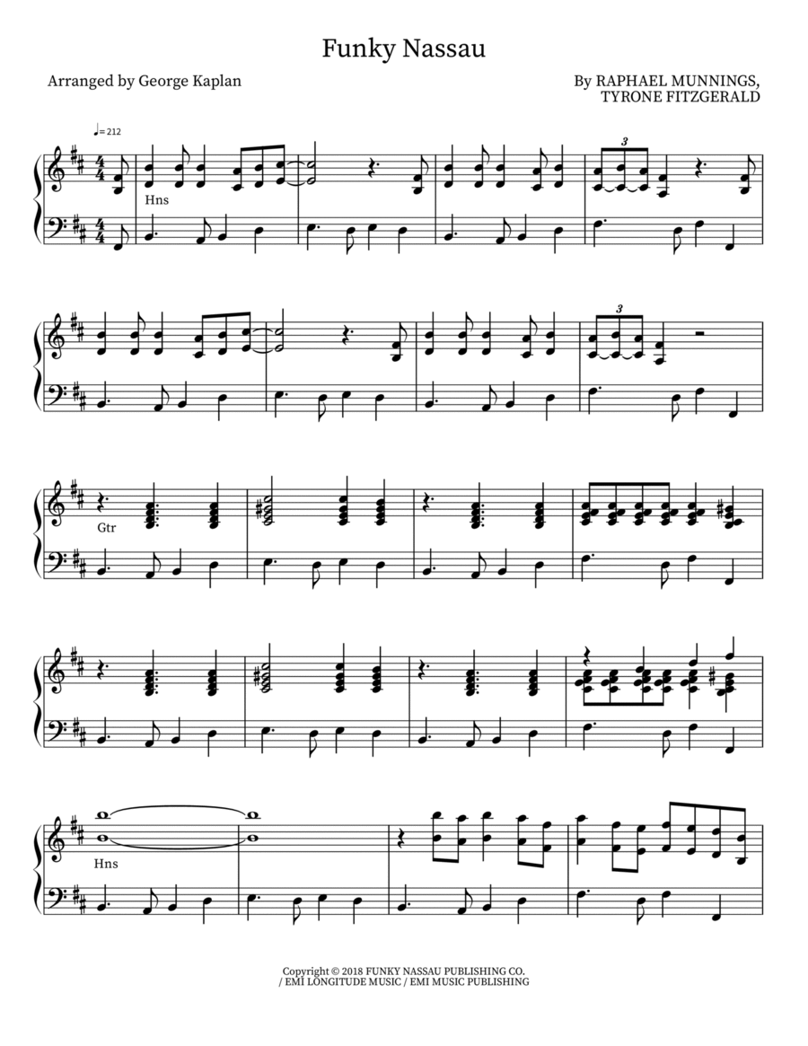 Funky Nassau Small Ensemble scores gallery preview page 1