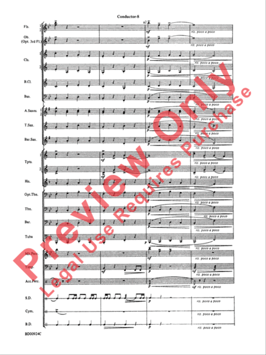 Affirmation Overture Concert Band scores gallery preview page 10