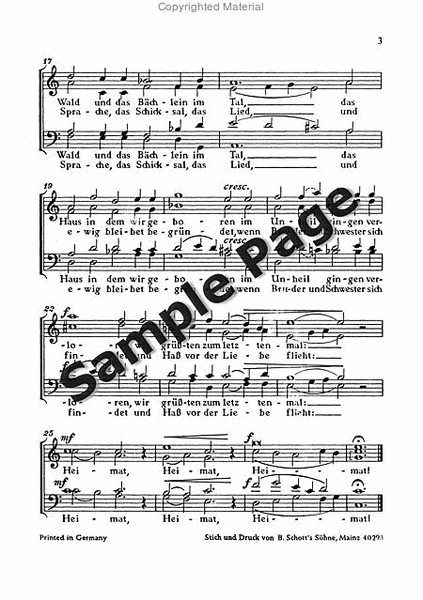Breucke Zur Heimat Satb by Rudolf Desch 4-Part - Sheet Music