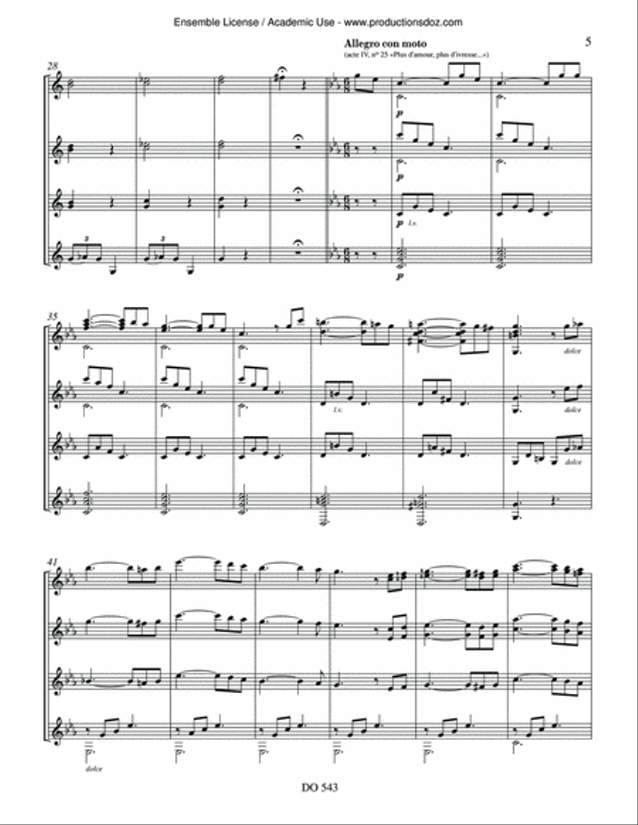 Fantaisie op. 16 Guitar Ensemble scores gallery preview page 5