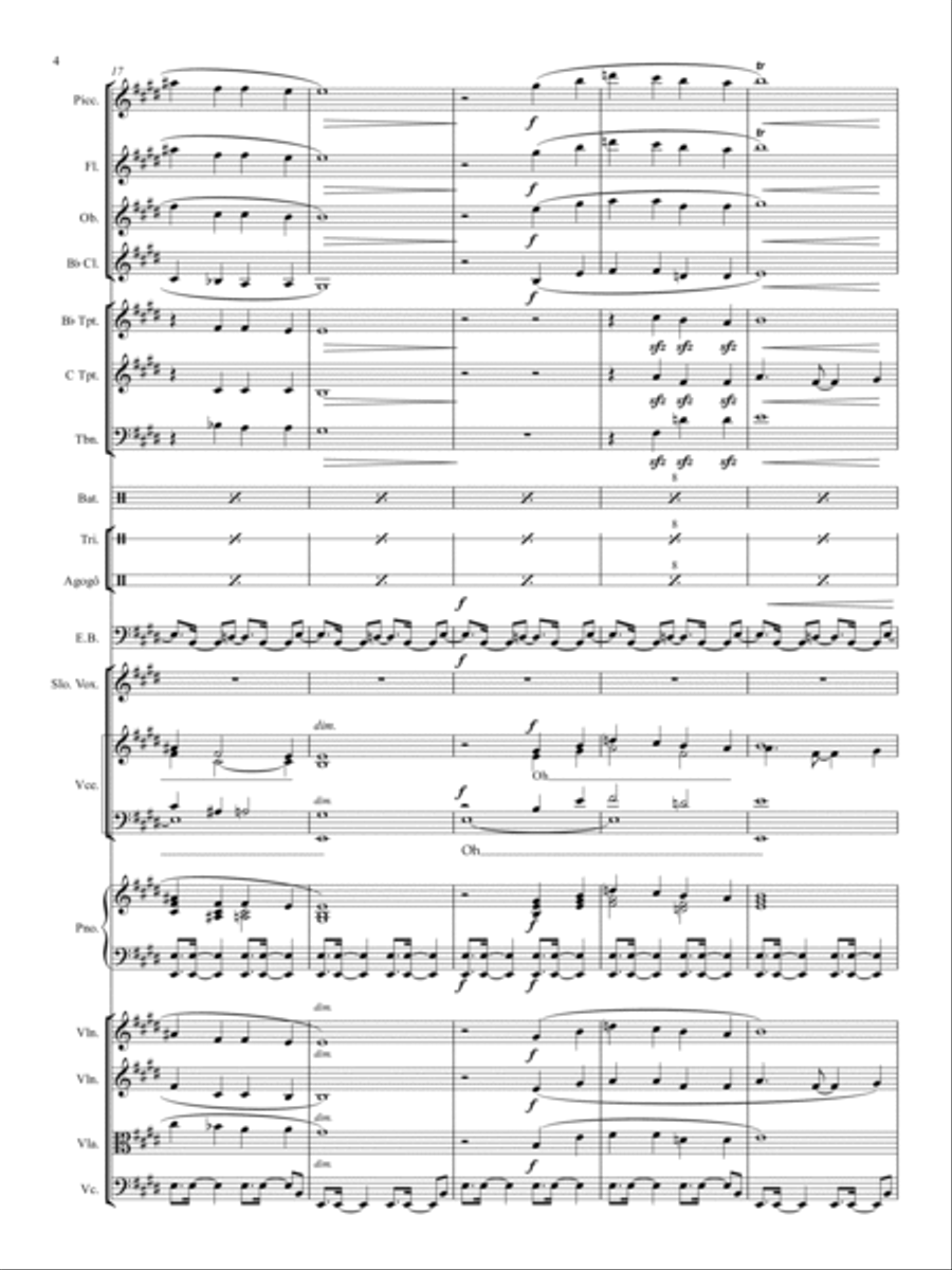 SALMO 30 | Psalm 30 / O Choro Pode Durar | Through Weeping and Deepest 4-Part scores gallery preview page 4
