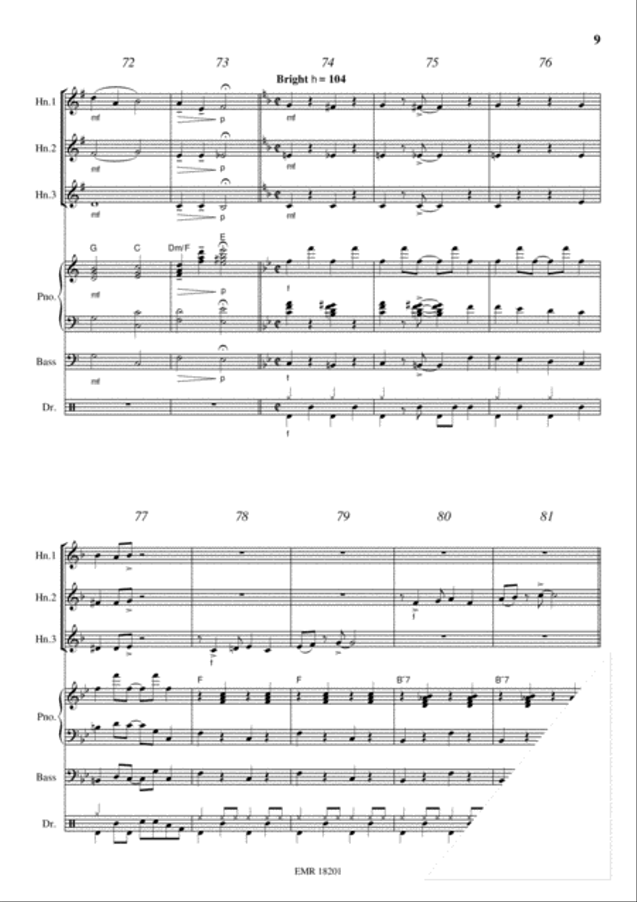 Frere Jacques Horn scores gallery preview page 9