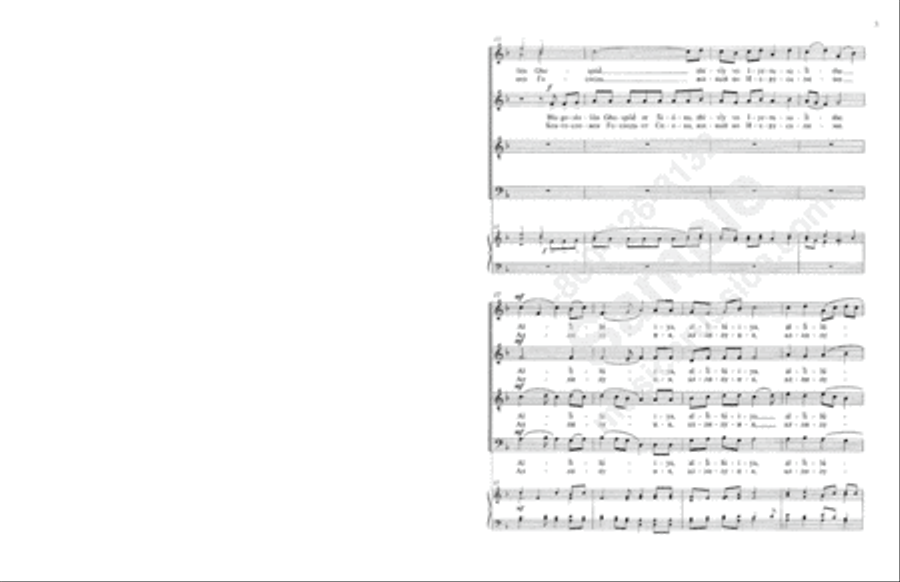 Praise the Name of the Lord No. 1 4-Part scores gallery preview page 4