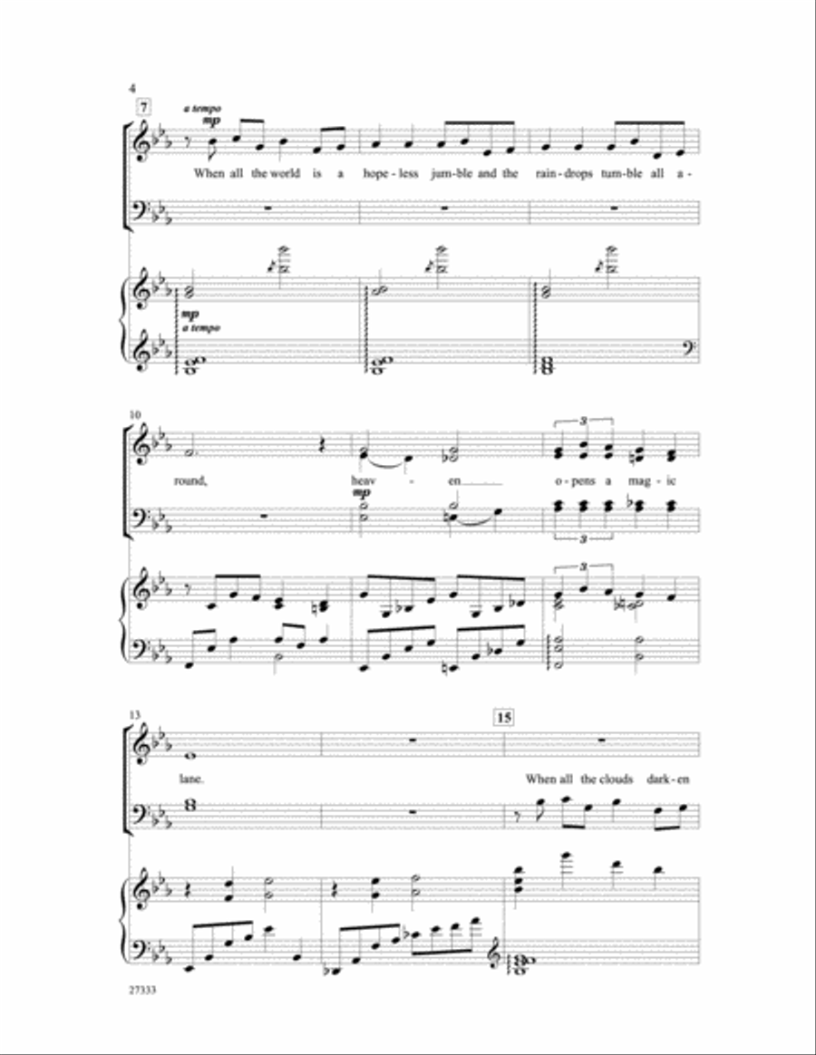 Over the Rainbow 4-Part scores gallery preview page 3
