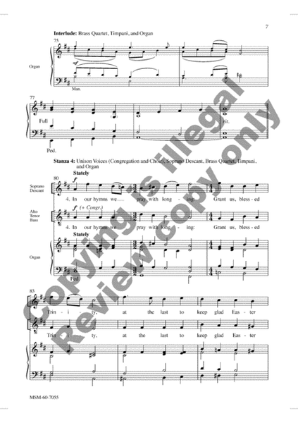 Alleluia, Song of Gladness (Choral Score) image number null