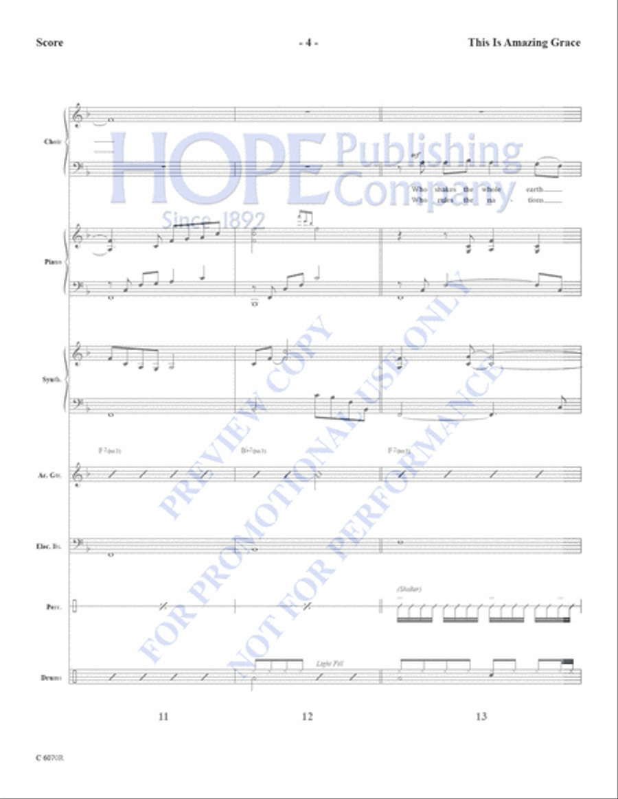 This is Amazing Grace This is Amazing Grace Choir scores gallery preview page 6