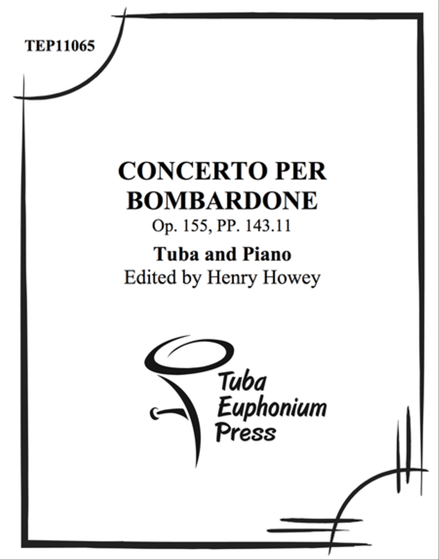 Concerto per Bombardone Concerto per Bombardone Tuba scores gallery preview page 1